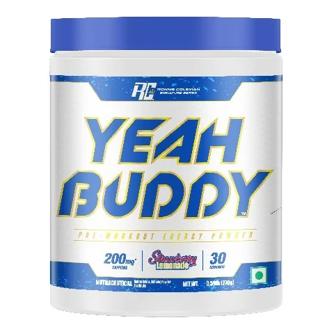 Ronnie Coleman Yeah Buddy Pre-Workout Powder, 270 g (0.59 lb), Strawberry Lemonade (Strawberry Lemonade)