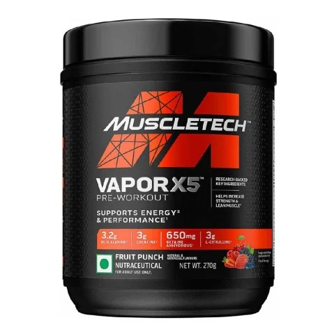 MuscleTech Vapor X5, 270 g (0.59 lb), Fruit Punch (Fruit Punch)