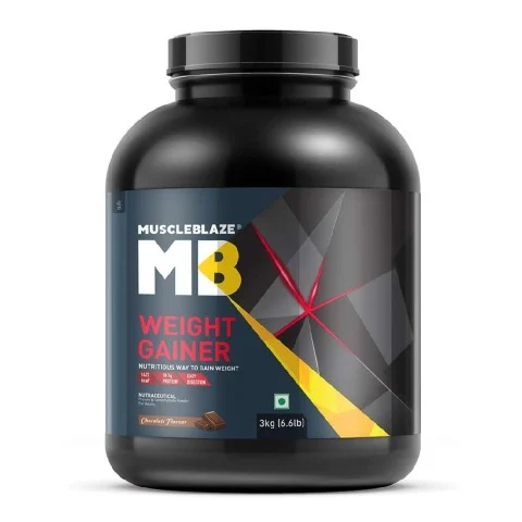 MuscleBlaze Weight Gainer with Added Digezyme, 3 kg (6.6 lb), Chocolate (Chocolate)